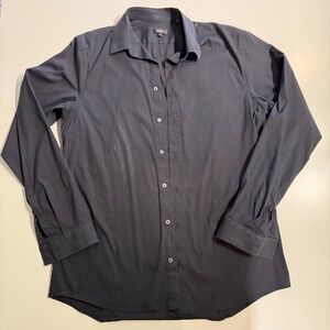 Black Jill Sander Button Down Collared Long Sleeve Top